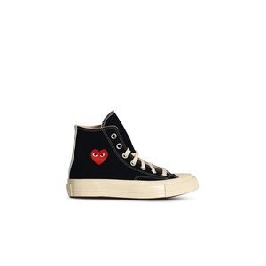 Comme Des Garçons Play X Converse 'Red Heart' Black Tela Sneakers Women